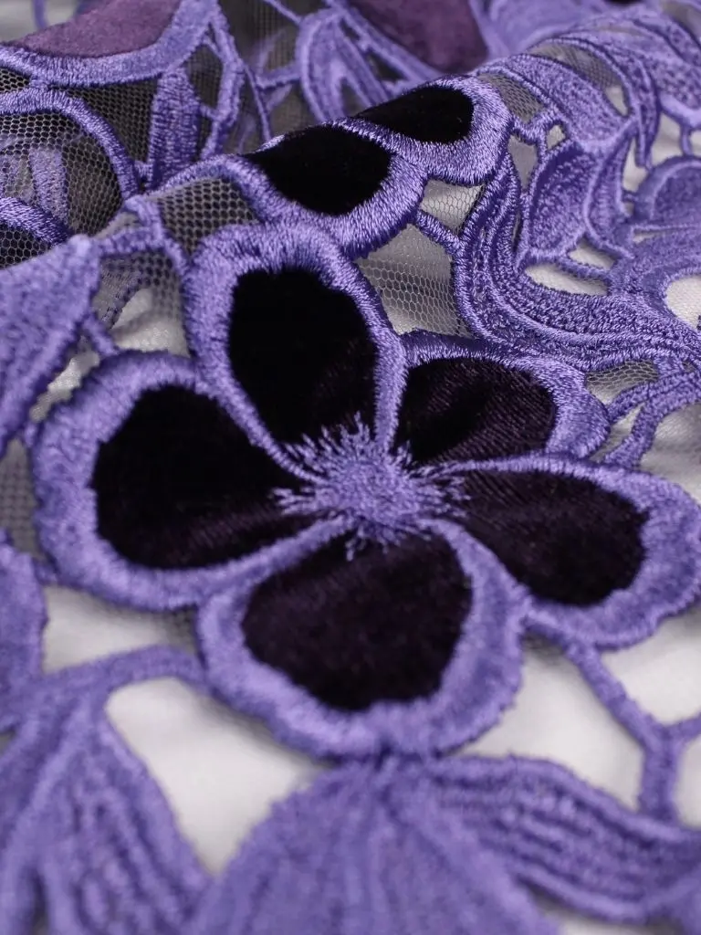 dark purple tulle fabric