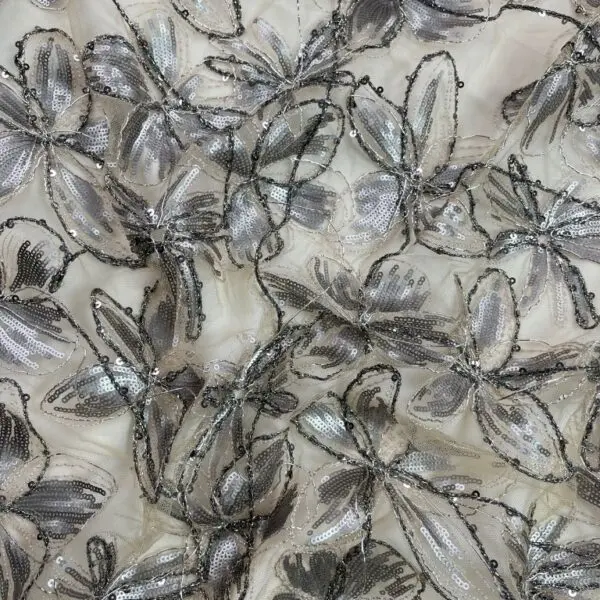 dark brown tulle fabric