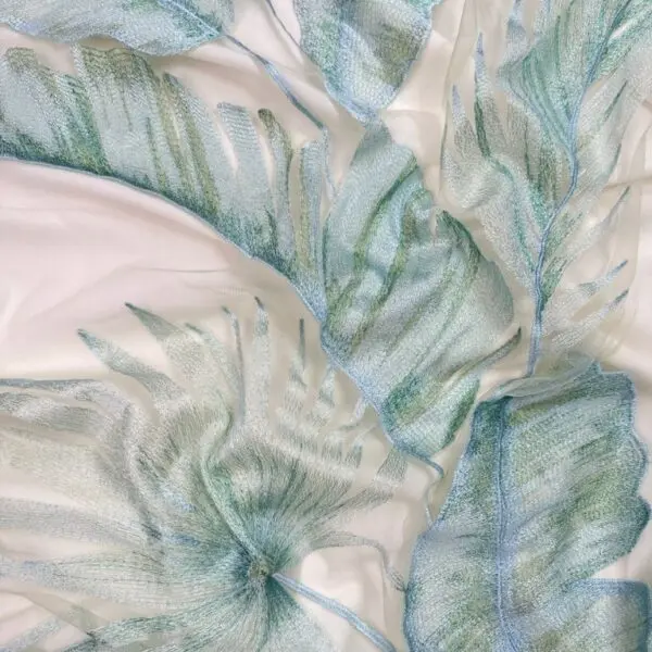 light blue tulle fabric