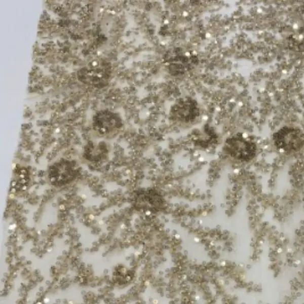 golden tulle fabric
