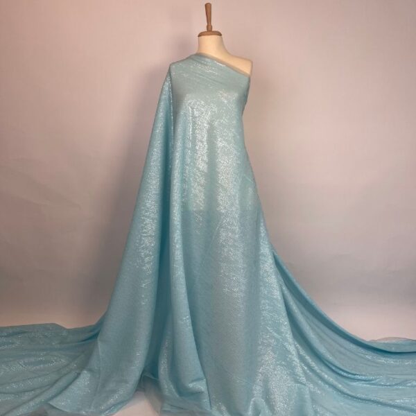 Nude Tulle with shiny Embroidery