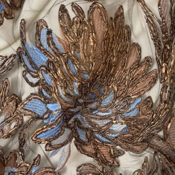 bronze tulle fabric