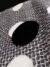 Black and White circles sequins on a silver tulle - Image 4