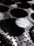Black and White circles sequins on a silver tulle - Image 3