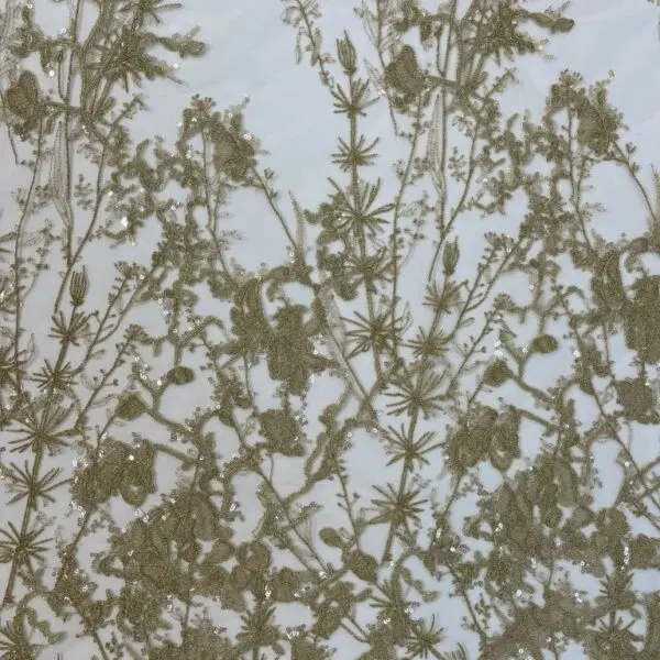 golden tulle fabric