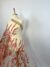 Pink and green tulle adorned with floral embroidery - Image 3