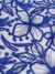 Dimensional Blue Metallic Floral