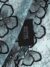 Black Tulle adorned with stunning floral embroidery - Image 5