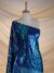 Elegant Tulle with blue Embroidery - Image 6