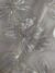 Dark brown tulle adorned with floral embroidery - Image 2