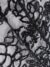 Black Tulle fabric adorned with floral embroidery - Image 2
