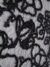 Black Tulle fabric adorned with floral embroidery - Image 3