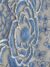 Blue Tulle fabric adorned with enormous and tiny floral embroidery - Image 2