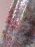 Purple and orange tulle fabric adorned with floral embroidery - Image 2