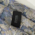 Blue Embroidered Tulle