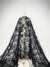 Tulle with large embroidered flowers for a dramatic, eye-catching gown
