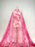 Pink Tulle with floral embroidery and sequins