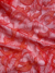 Red tulle embroidery with sequins - Image 2
