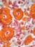 Sunset Blossom Elegance Tulle with Pink and Orange Floral Embroidery - Image 2